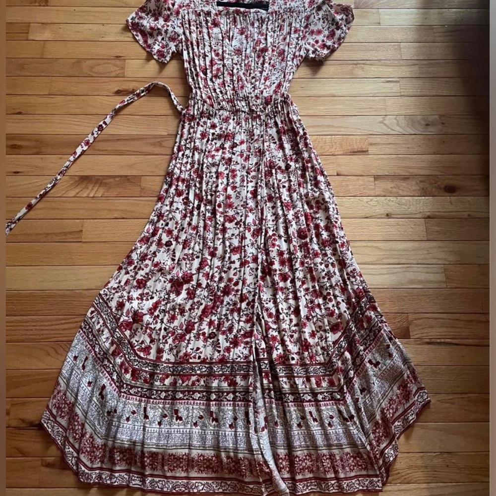 Free people anthropologie style boutique boho paisley prairie cottagecore dress